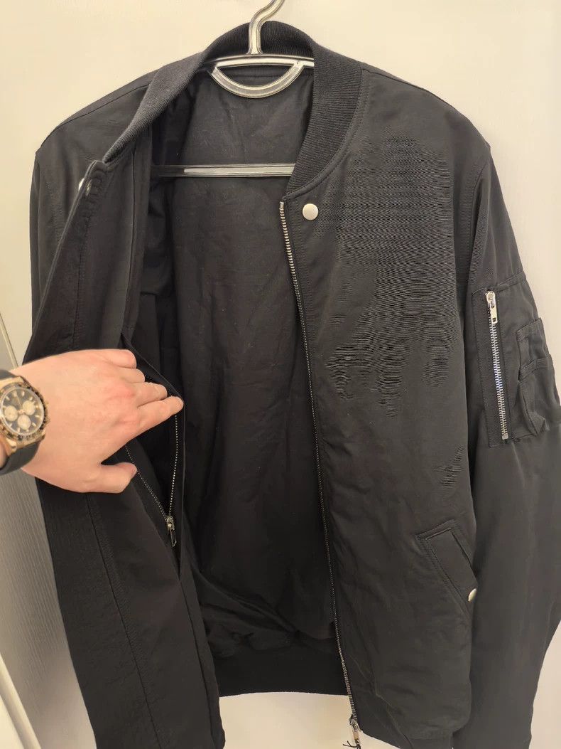 Rick Owens Rick Owens MA1 Quilted Bomber Jacket Size US XL / EU 56 / 4 - 6 Thumbnail