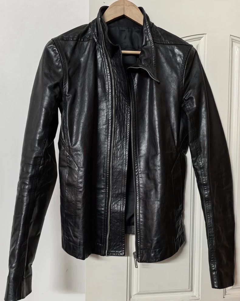 Rick Owens Classic Rick Owens Black Leather Jacket Size US XS / EU 42 / 0 - 4 Thumbnail