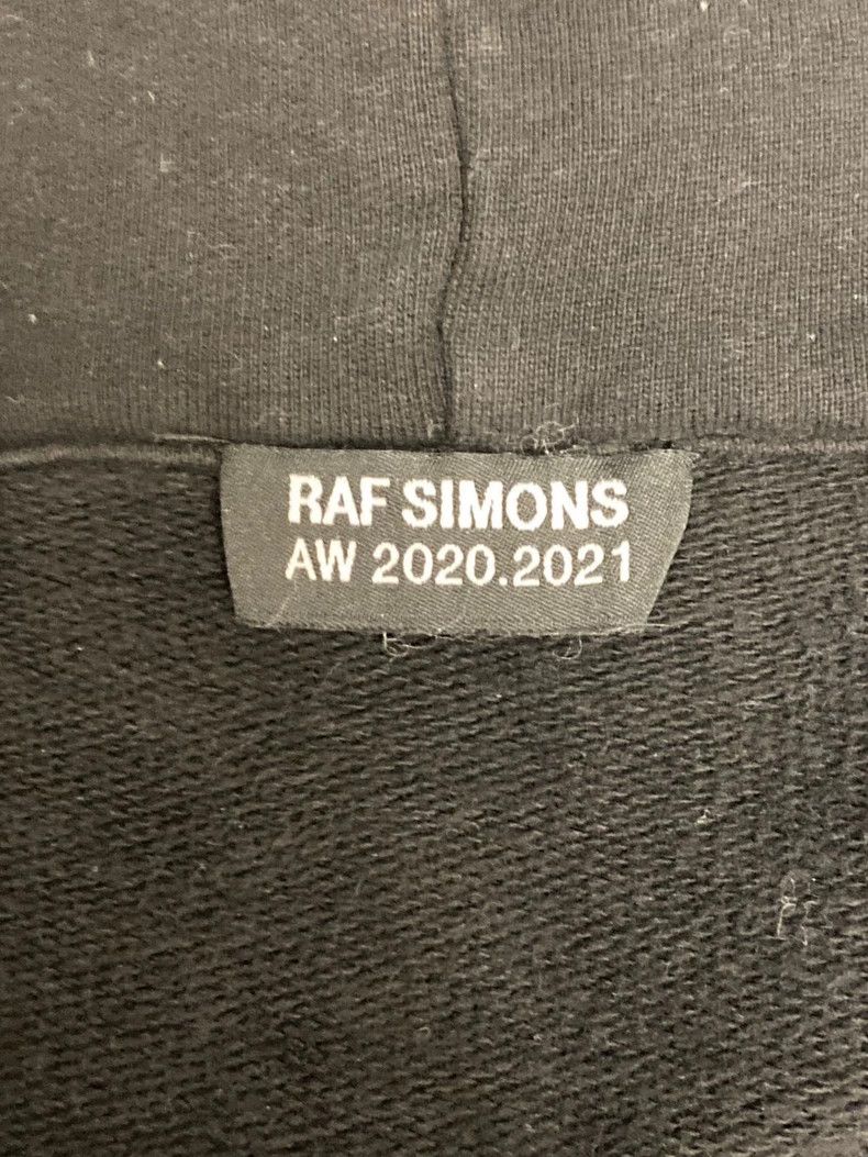 Raf Simons Raf Simons Distressed Hoodie with Chain Detail Size US S / EU 44-46 / 1 - 5 Thumbnail