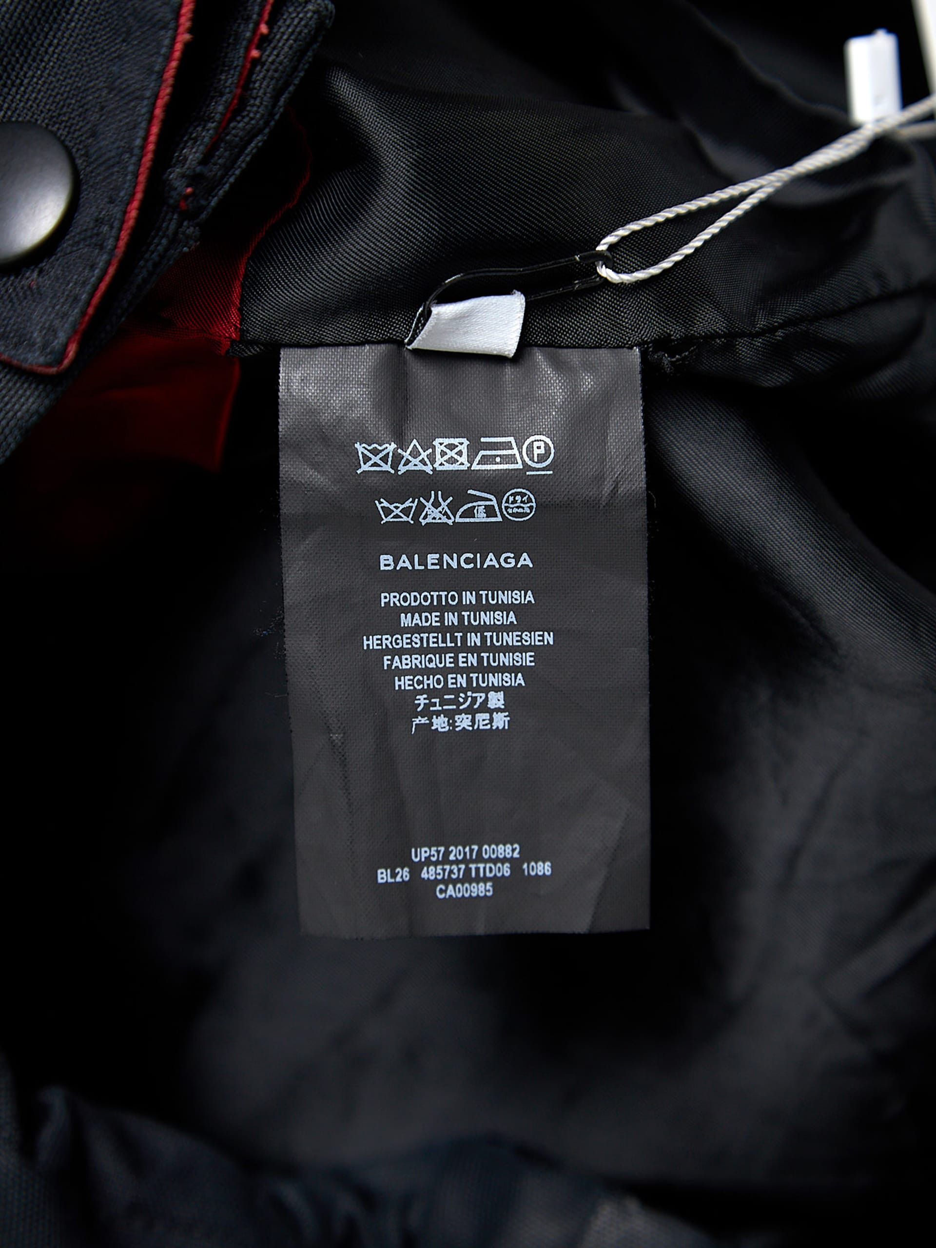 Balenciaga Black and Red C Shape Windbreaker Polyamide Blend Jacket Size US S / EU 44-46 / 1 - 4 Thumbnail