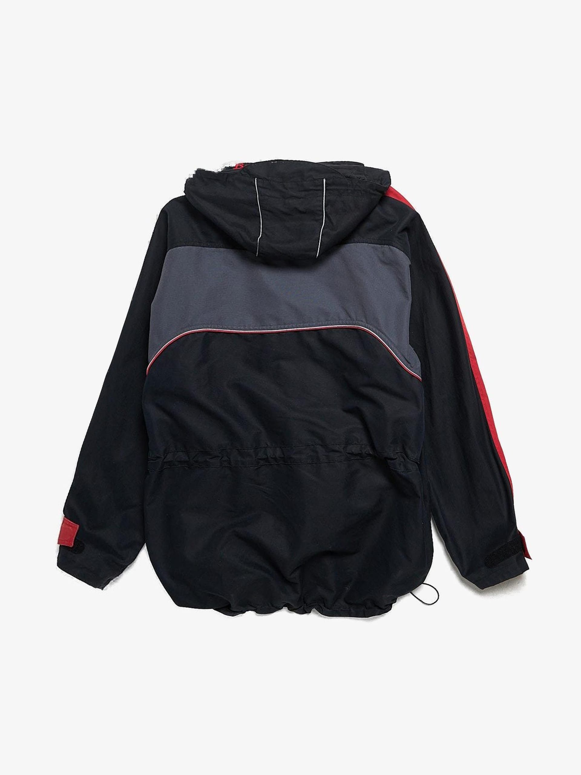Balenciaga Black and Red C Shape Windbreaker Polyamide Blend Jacket Size US S / EU 44-46 / 1 - 2 Thumbnail