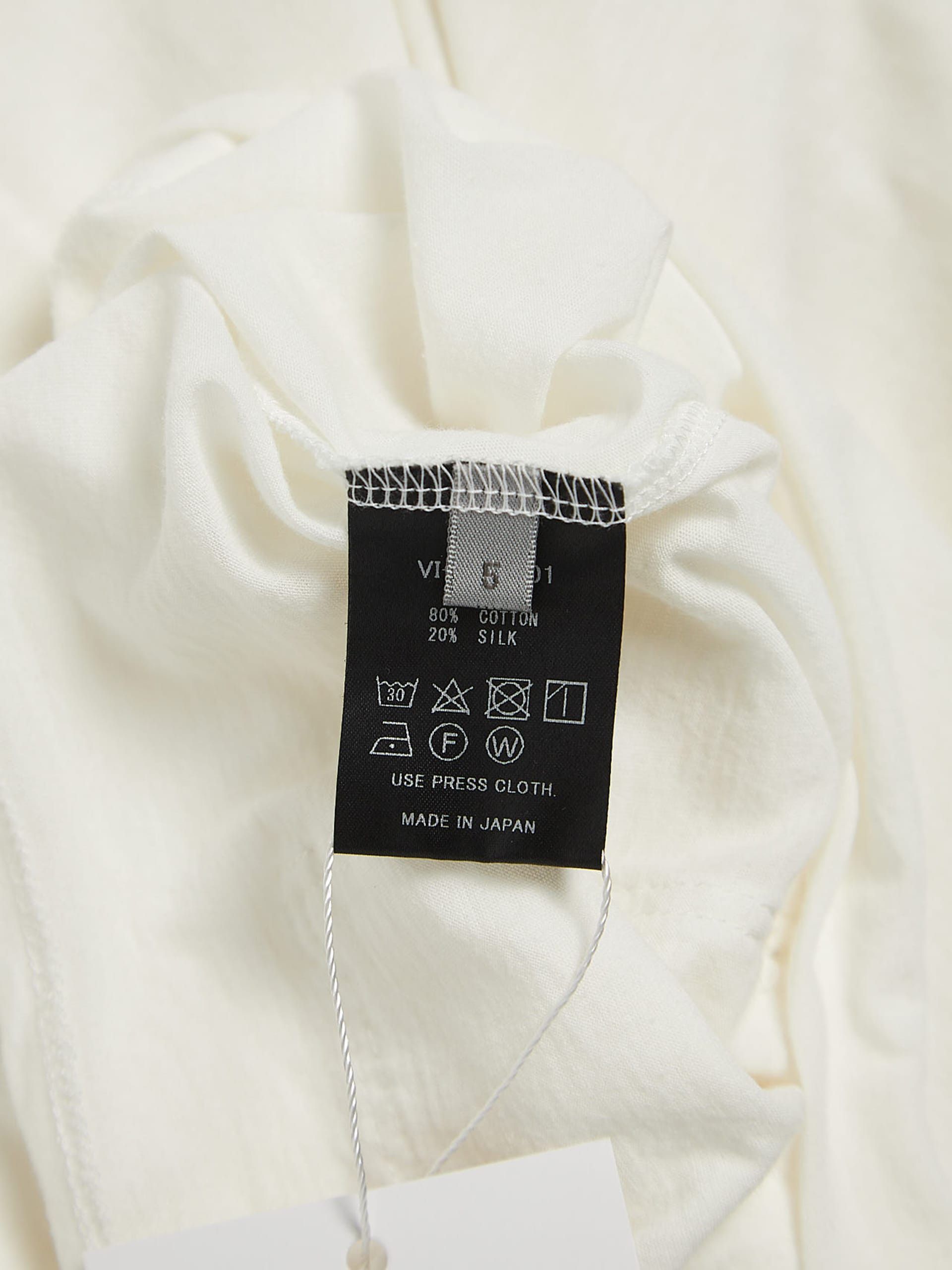 The Viridi-anne White Deconstructed Double Layered Cotton and Silk T Shirt Size US XXL / EU 58 / 5 - 4 Thumbnail