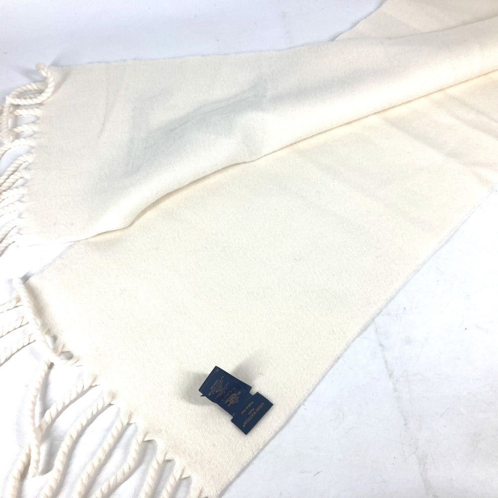 Louis Vuitton Louis Vuitton M79377 Lv Ski Muffler Ice Cream Fringe Logo Scarf Wool Men White Size ONE SIZE - 10 Thumbnail