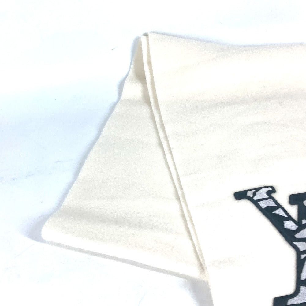 Louis Vuitton Louis Vuitton M79377 Lv Ski Muffler Ice Cream Fringe Logo Scarf Wool Men White Size ONE SIZE - 4 Thumbnail