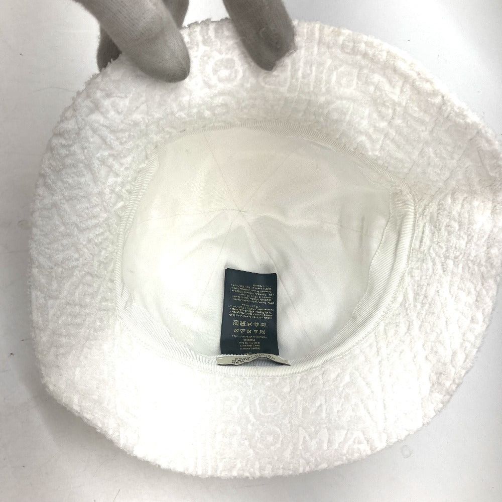 Fendi Fendi Fxq982 Marc Jacobs Collaboration Logo Hat Chapeau Bucket Pile Bob Cotton Unisex White Size ONE SIZE - 6 Thumbnail