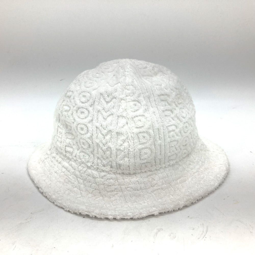 Fendi Fendi Fxq982 Marc Jacobs Collaboration Logo Hat Chapeau Bucket Pile Bob Cotton Unisex White Size ONE SIZE - 3 Thumbnail