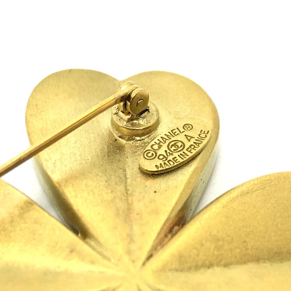 Chanel Chanel 94A Clover Brooch Accessories Fashion Accessory Metal Women Gold Size ONE SIZE - 7 Thumbnail