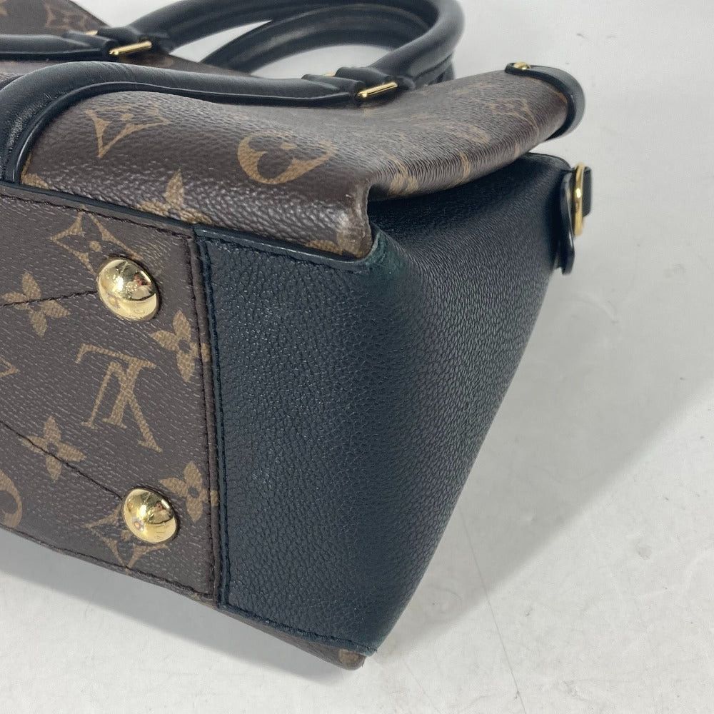 Louis Vuitton Louis Vuitton M44898 Monogram Soufflot Nv Bb Briefcase Tote Bag 2 Way Shoulder Slanted (View Of The World) Handbag Canvas Women Noir Brown Size ONE SIZE - 9 Thumbnail