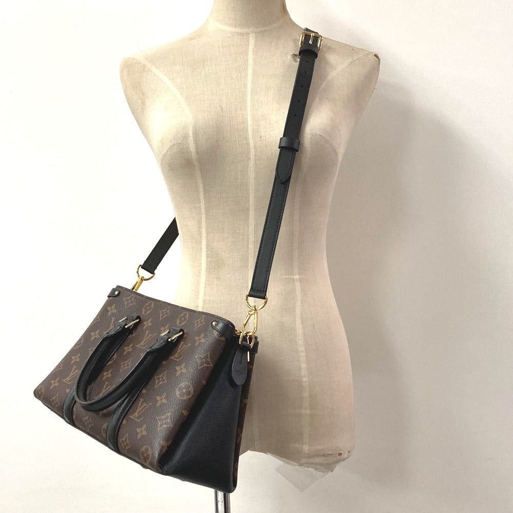 Louis Vuitton Louis Vuitton M44898 Monogram Soufflot Nv Bb Briefcase Tote Bag 2 Way Shoulder Slanted (View Of The World) Handbag Canvas Women Noir Brown Size ONE SIZE - 15 Thumbnail