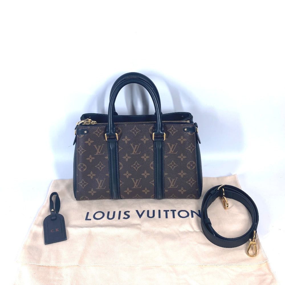 Louis Vuitton Louis Vuitton M44898 Monogram Soufflot Nv Bb Briefcase Tote Bag 2 Way Shoulder Slanted (View Of The World) Handbag Canvas Women Noir Brown Size ONE SIZE - 4 Thumbnail