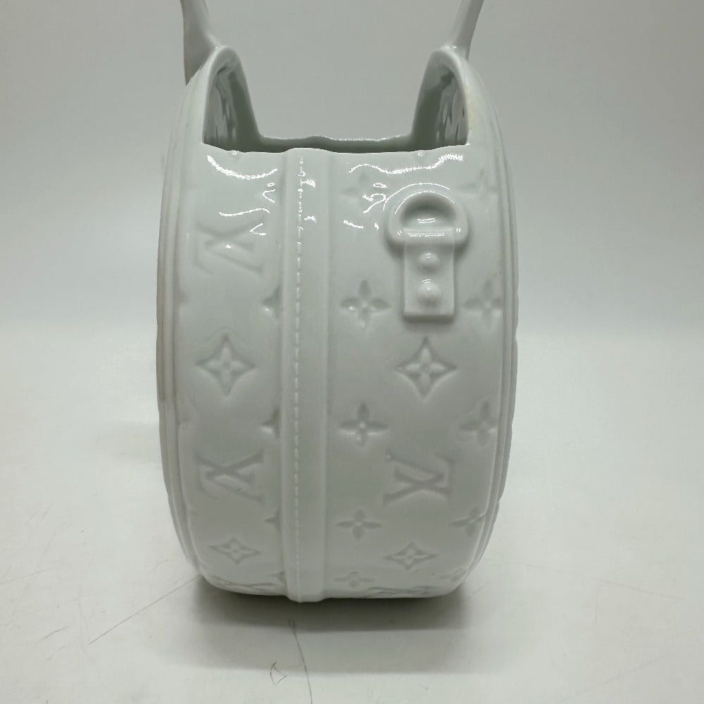 Louis Vuitton Louis Vuitton Gi0576 Monogram Vase Porcelain Flower Interior (Flower) China Unisex White Size ONE SIZE - 4 Thumbnail