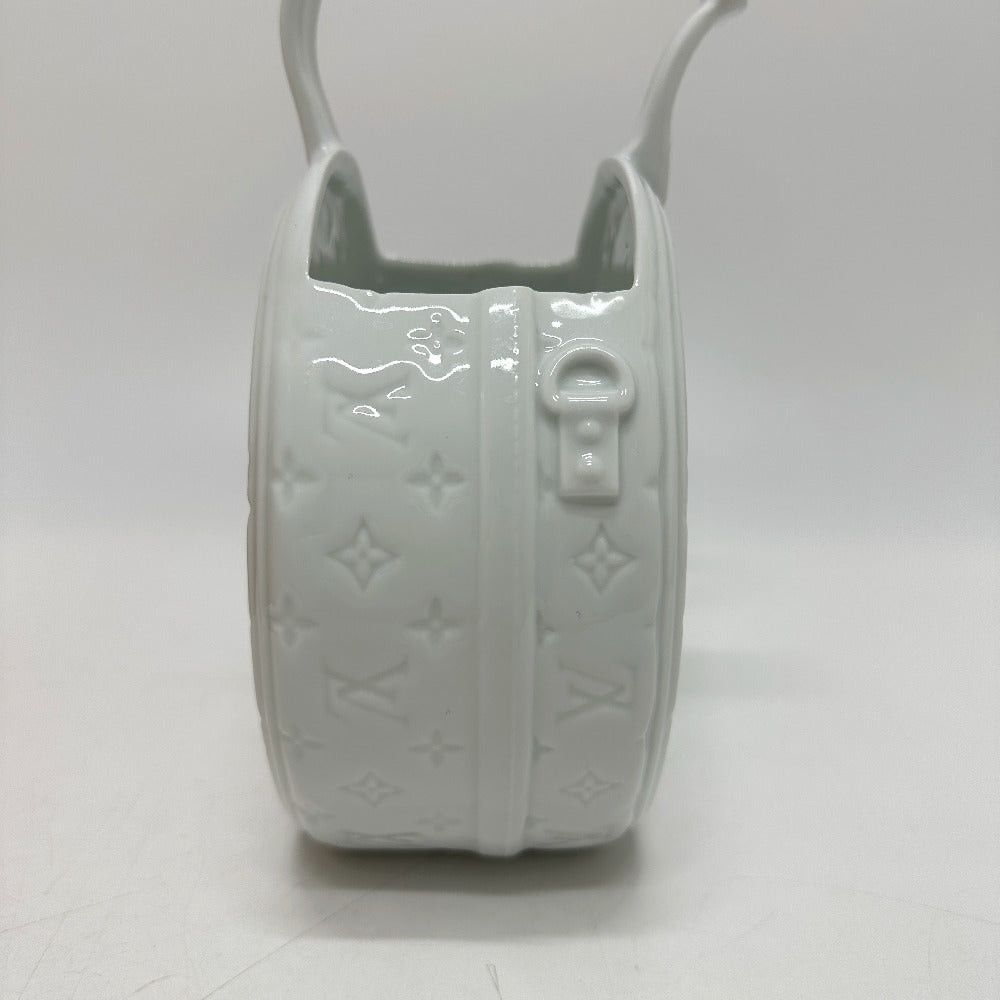 Louis Vuitton Louis Vuitton Gi0576 Monogram Vase Porcelain Flower Interior (Flower) China Unisex White Size ONE SIZE - 3 Thumbnail
