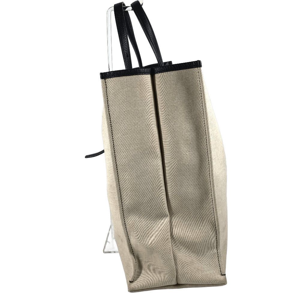 Salvatore Ferragamo Salvatore Ferragamo 1927 Logo Briefcase Tote Bag Big Travel Shoulder Leather/Canvas Unisex Beige Size ONE SIZE - 3 Thumbnail