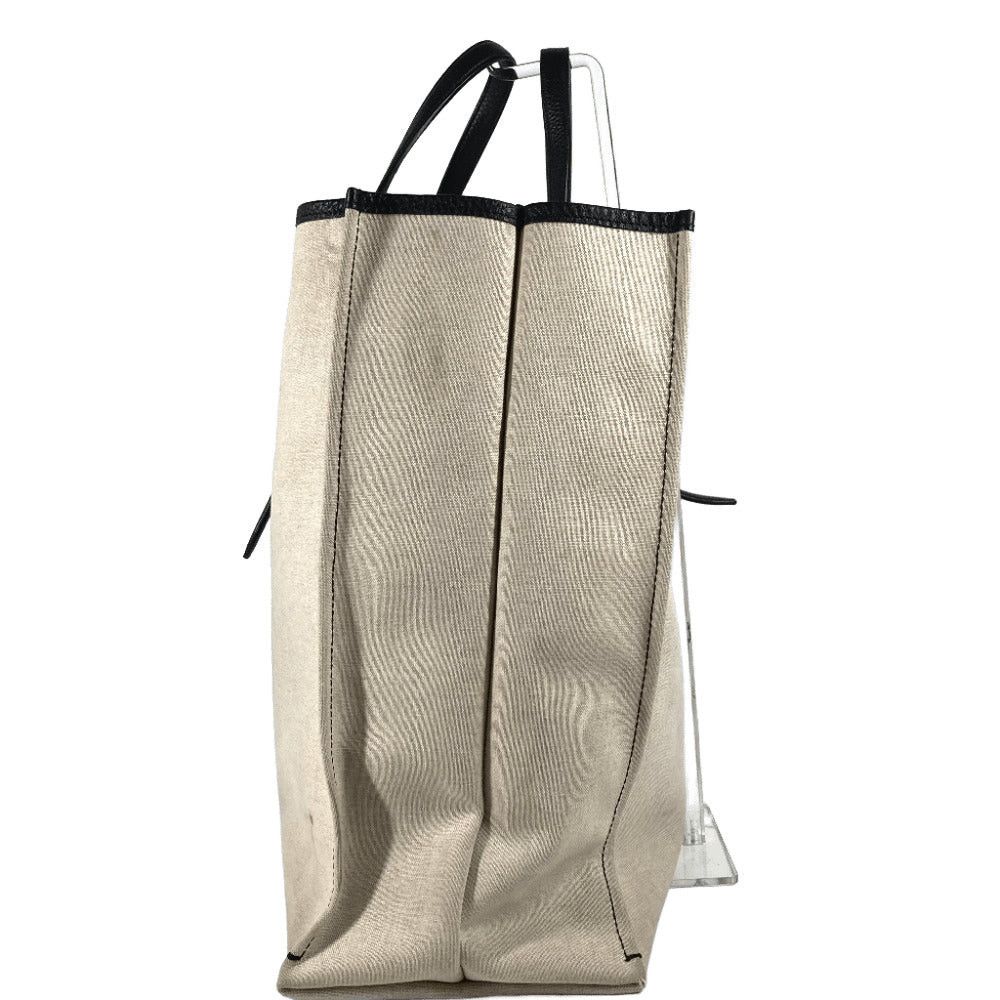 Salvatore Ferragamo Salvatore Ferragamo 1927 Logo Briefcase Tote Bag Big Travel Shoulder Leather/Canvas Unisex Beige Size ONE SIZE - 4 Thumbnail