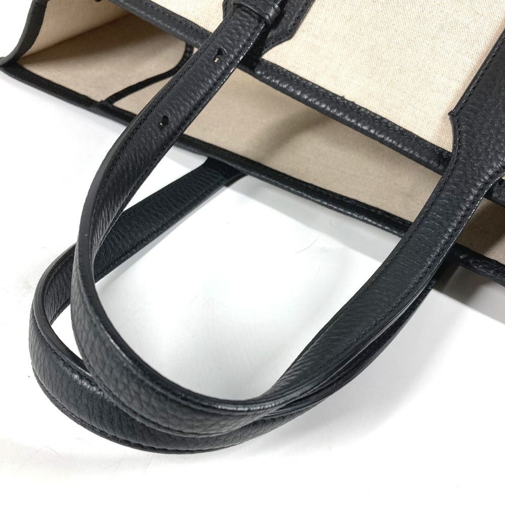 Salvatore Ferragamo Salvatore Ferragamo 1927 Logo Briefcase Tote Bag Big Travel Shoulder Leather/Canvas Unisex Beige Size ONE SIZE - 8 Thumbnail