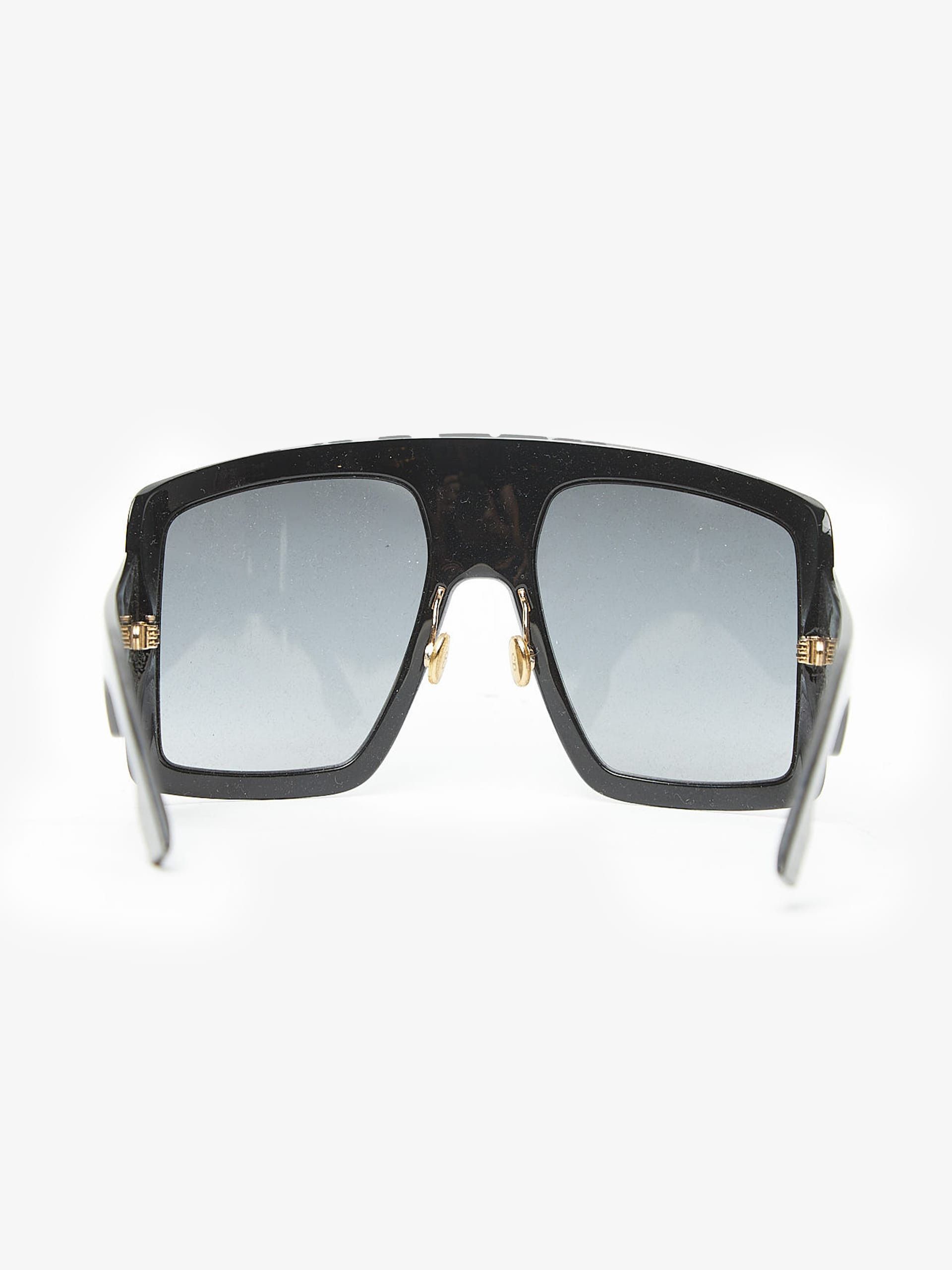 Dior Black Wide Sunglasses Size ONE SIZE - 3 Thumbnail