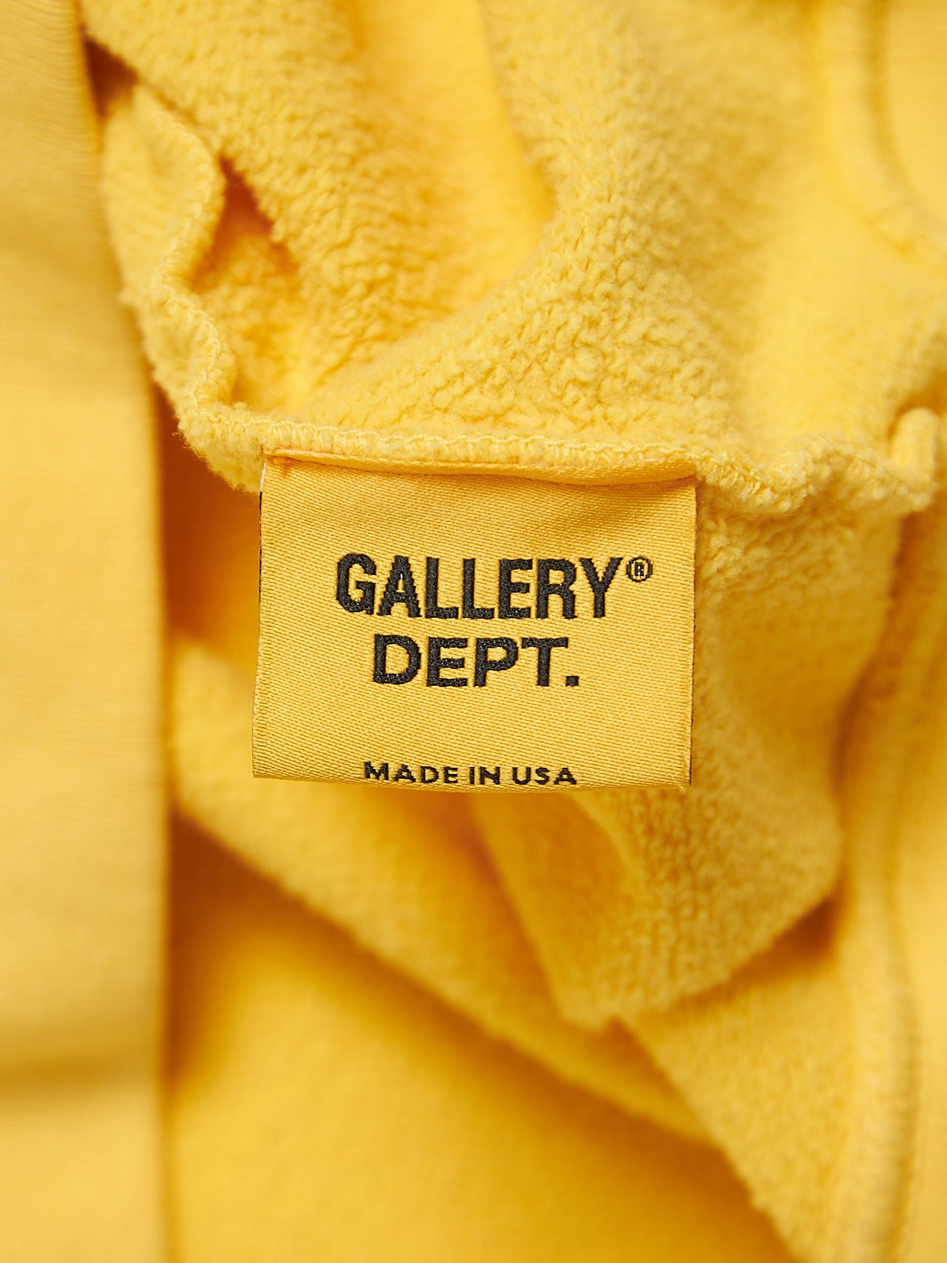 Gallery Dept. Yellow Logo Printed Cotton Sweatshirt Size US L / EU 52-54 / 3 - 4 Thumbnail