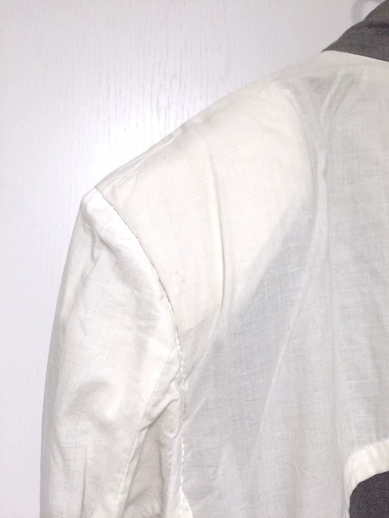 Comme des Garcons Green Linen Suit Jacket by COMME des GARCONS Size US S / EU 44-46 / 1 - 8 Thumbnail