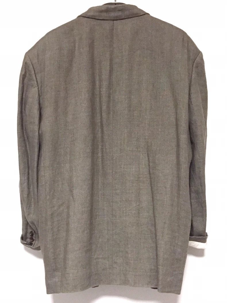 Comme des Garcons Green Linen Suit Jacket by COMME des GARCONS Size US S / EU 44-46 / 1 - 5 Thumbnail