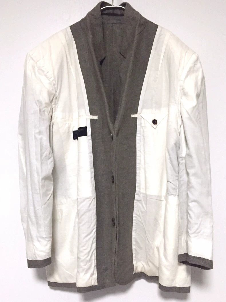 Comme des Garcons Green Linen Suit Jacket by COMME des GARCONS Size US S / EU 44-46 / 1 - 6 Thumbnail