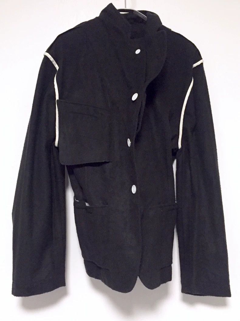 Comme des Garcons Comme des Garçons Black Felt Suit Jacket Size US M / EU 48-50 / 2 - 5 Thumbnail