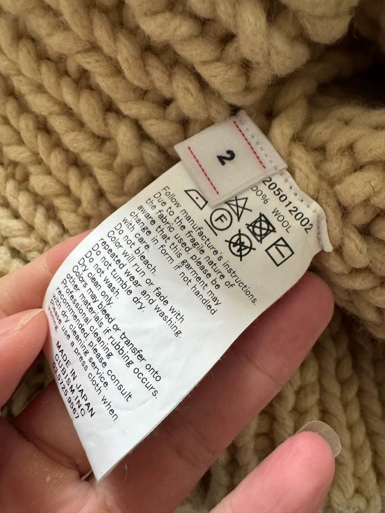 Visvim Hand-Knit Boatneck Sweater in Beige Color Size US M / EU 48-50 / 2 - 3 Thumbnail