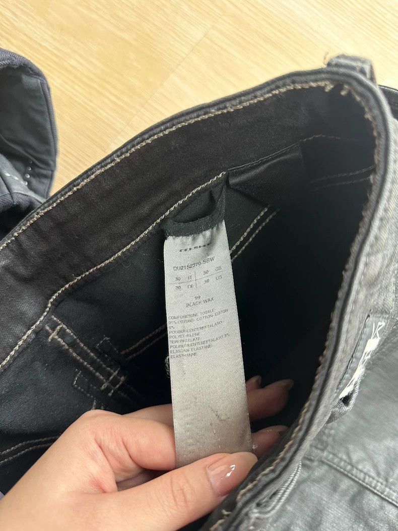 Rick Owens Rick Owens Drkshdw Waxed Cargo Pants Size US 30 / EU 46 - 4 Thumbnail