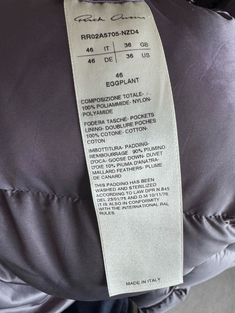 Rick Owens Rick Owens Purple Down Duvet Jumbo Jacket Size US M / EU 48-50 / 2 - 6 Thumbnail