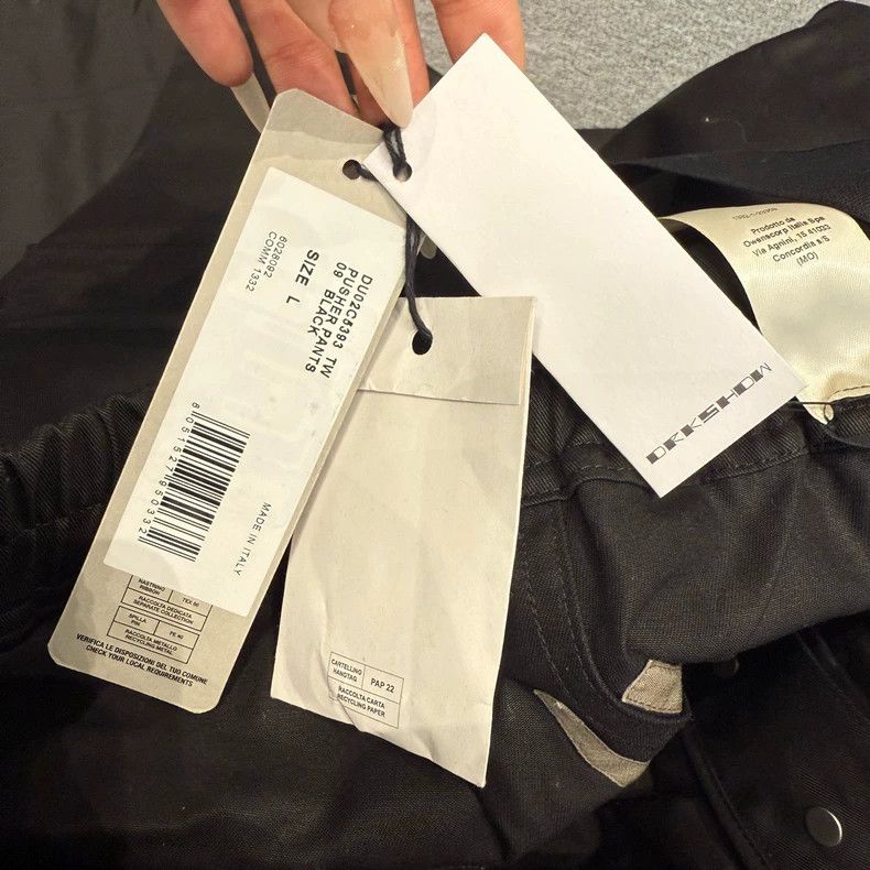Rick Owens Rick Owens Black Nylon Long Pants Size US 34 / EU 50 - 9 Thumbnail
