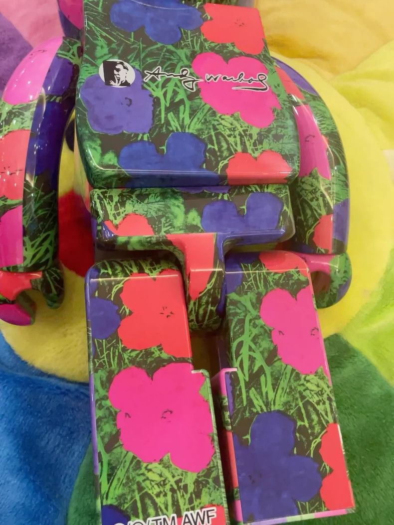 Andy Warhol BE@RBRICK 1000% Andy Warhol Flowers | Grailed