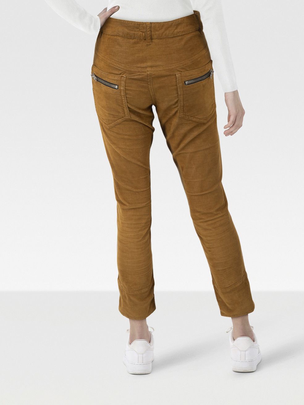 Isabel Marant Isabel Marant Étoile Brown Velvet Zip Detail Trousers Size 27" / US 4 / IT 40 - 2 Thumbnail