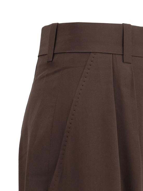 Petar Petrov PETAR PETROV Women Straight Pants S25P7 DARKBROWN Size 26" / US 2 / IT 38 - 3 Thumbnail