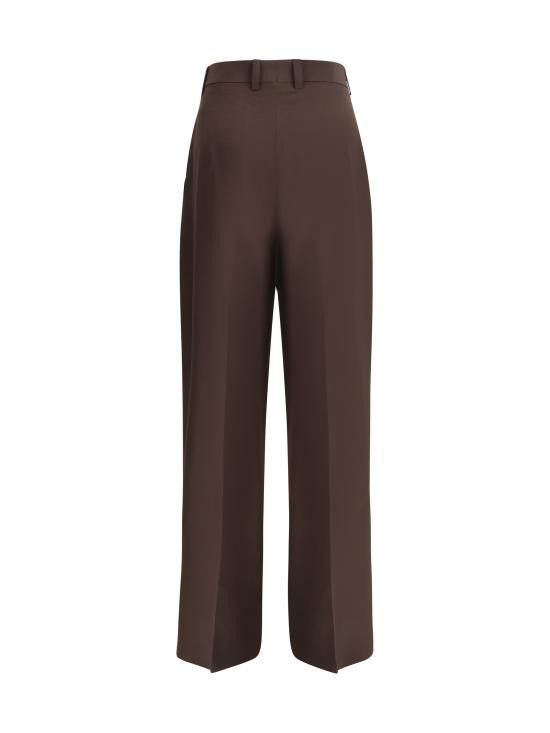 Petar Petrov PETAR PETROV Women Straight Pants S25P7 DARKBROWN Size 26" / US 2 / IT 38 - 2 Thumbnail