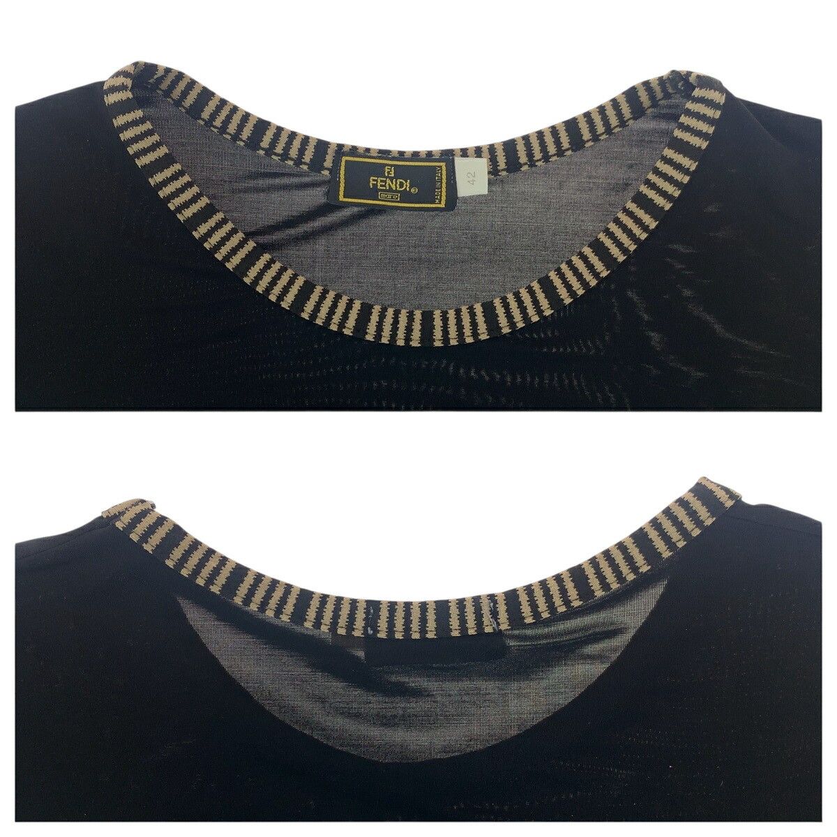 Fendi Fendi Fendi Print Logo Rayon/Polyurethane T-shirt Others T-Shirts Size ONE SIZE - 3 Thumbnail