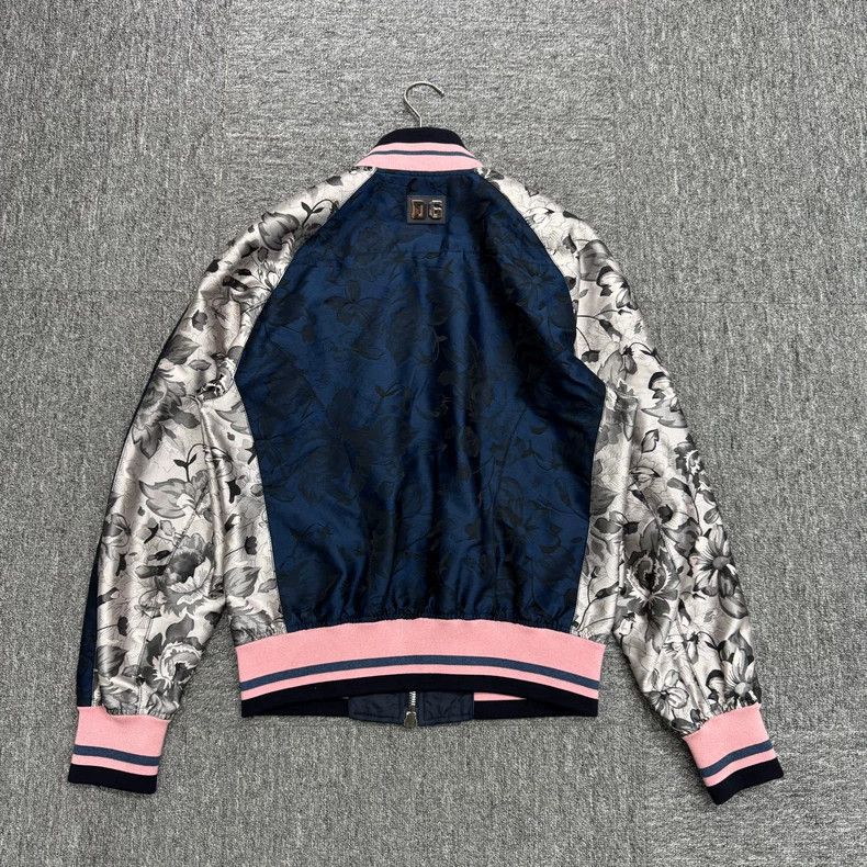 Dolce & Gabbana Floral Print Jacket with Pink Details-yf Size US L / EU 52-54 / 3 - 2 Thumbnail
