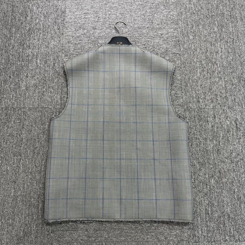 Givenchy Givenchy Checked Cotton Vest-yf Size US L / EU 52-54 / 3 - 2 Thumbnail