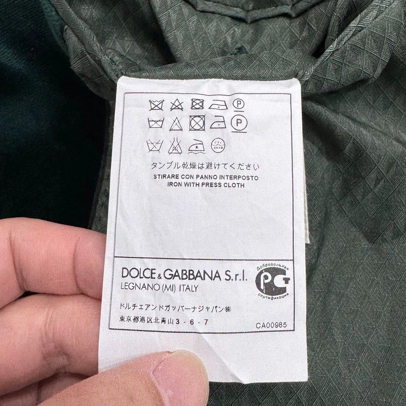 Dolce & Gabbana DG Velvet Jacket with Bee Embellishments-yf Size US L / EU 52-54 / 3 - 4 Thumbnail
