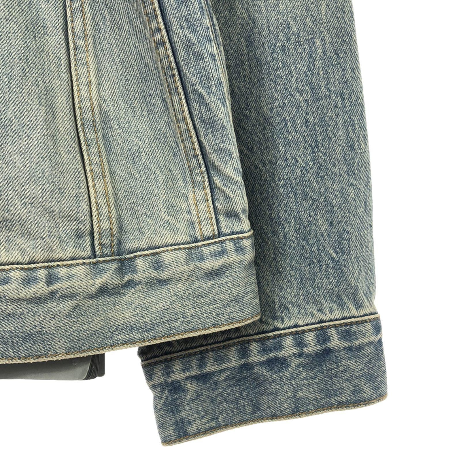 Balenciaga Balenciaga Balenciaga Denim Cotton Jacket Cotton Outerwear 773776TJW79407636 Size ONE SIZE - 4 Thumbnail