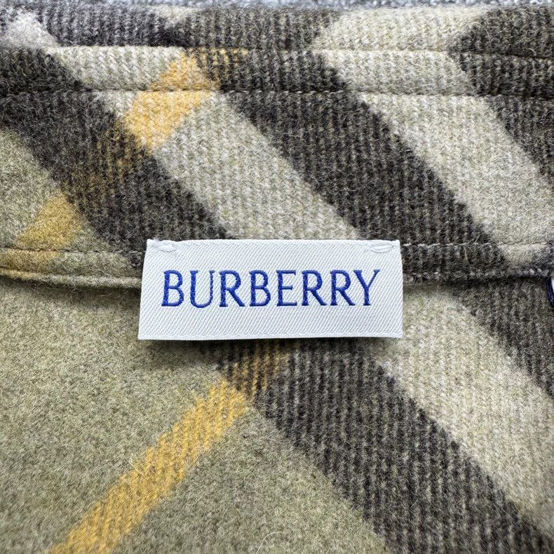 Burberry Burberry Wool Checkered Long Sleeve Shirt-yf Size US L / EU 52-54 / 3 - 3 Thumbnail