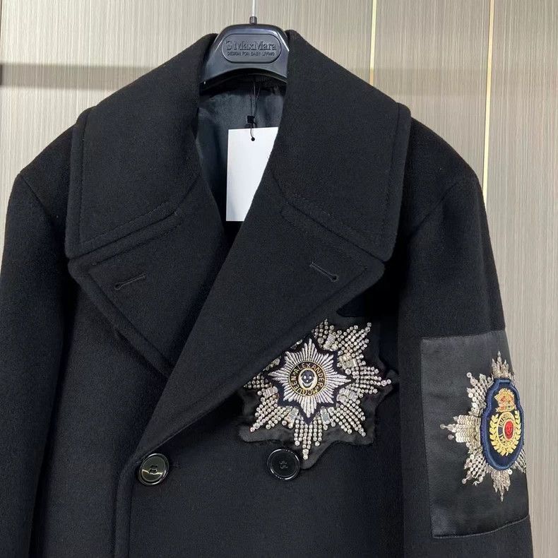 Alexander McQueen Alexander McQueen Embroidered Wool Coat-yf Size US XL / EU 56 / 4 - 3 Thumbnail
