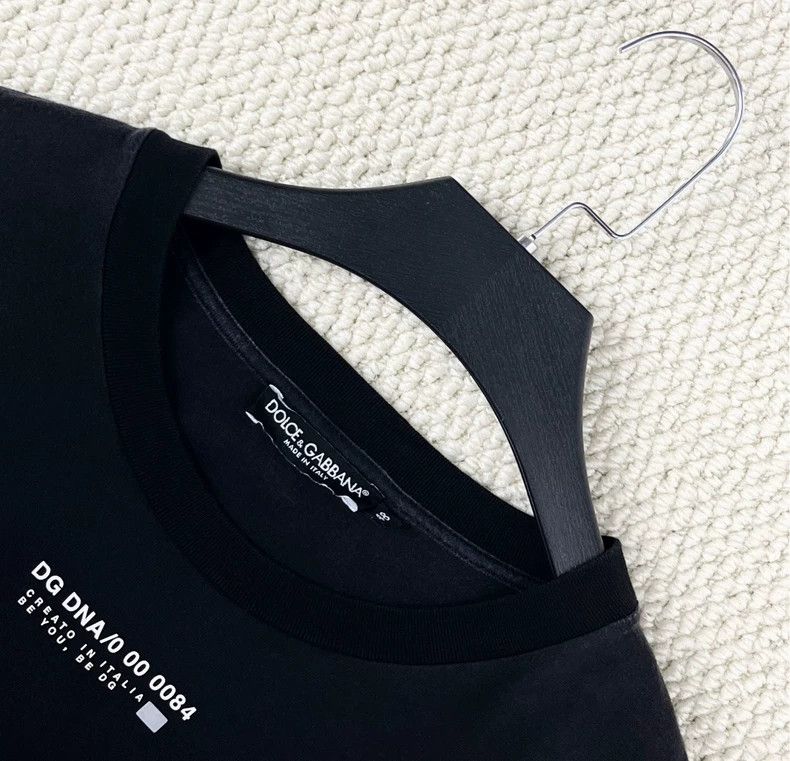 Dolce & Gabbana Dolce&Gabbana Black T-Shirt with Logo-yf Size US L / EU 52-54 / 3 - 3 Thumbnail