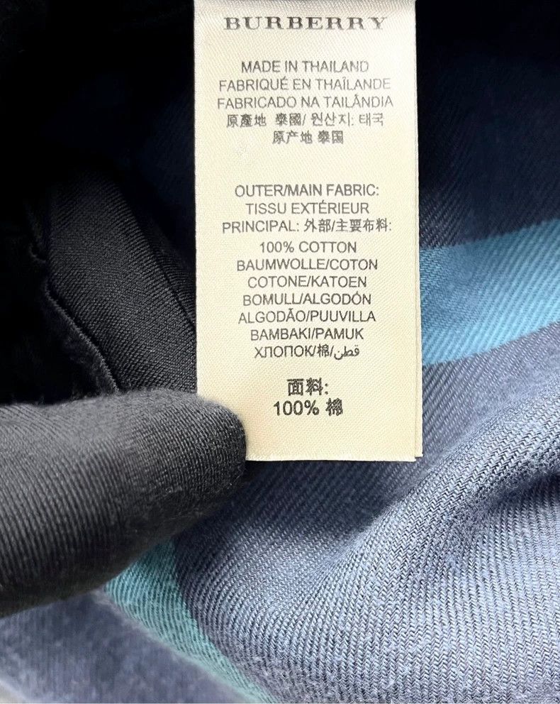 Burberry Burberry Blue Plaid Long Sleeve Shirt Jacket-yf Size US M / EU 48-50 / 2 - 4 Thumbnail