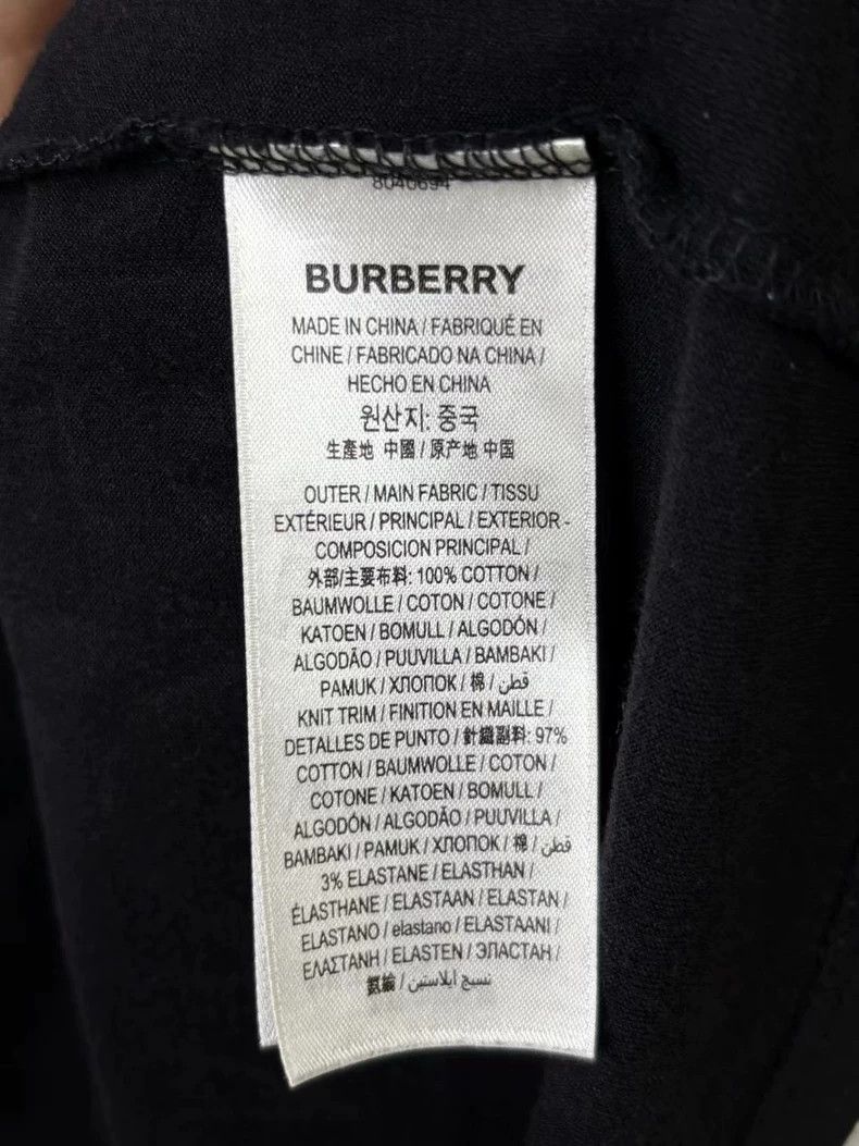 Burberry Burberry Printed Black Short Sleeve T-Shirt-yf Size US M / EU 48-50 / 2 - 3 Thumbnail