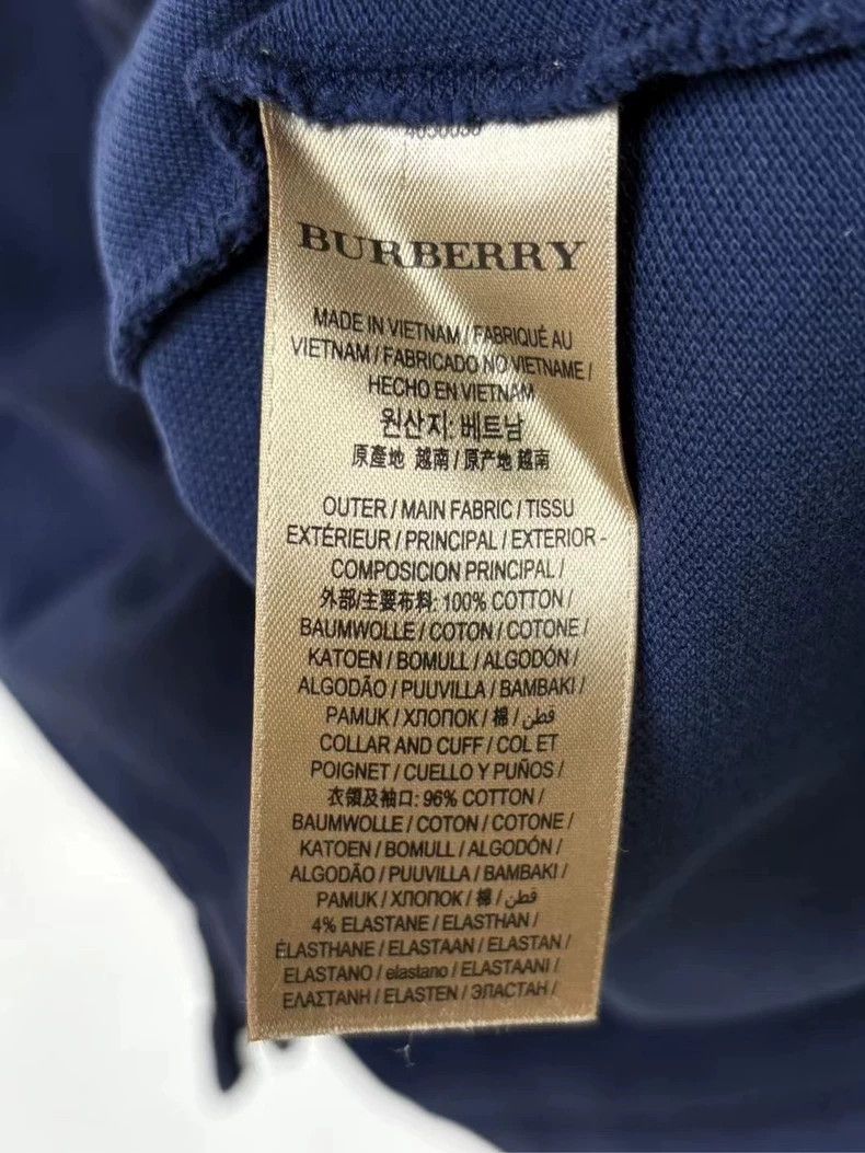 Burberry Burberry Embroidered Color-Block Polo Shirt-yf Size US M / EU 48-50 / 2 - 3 Thumbnail
