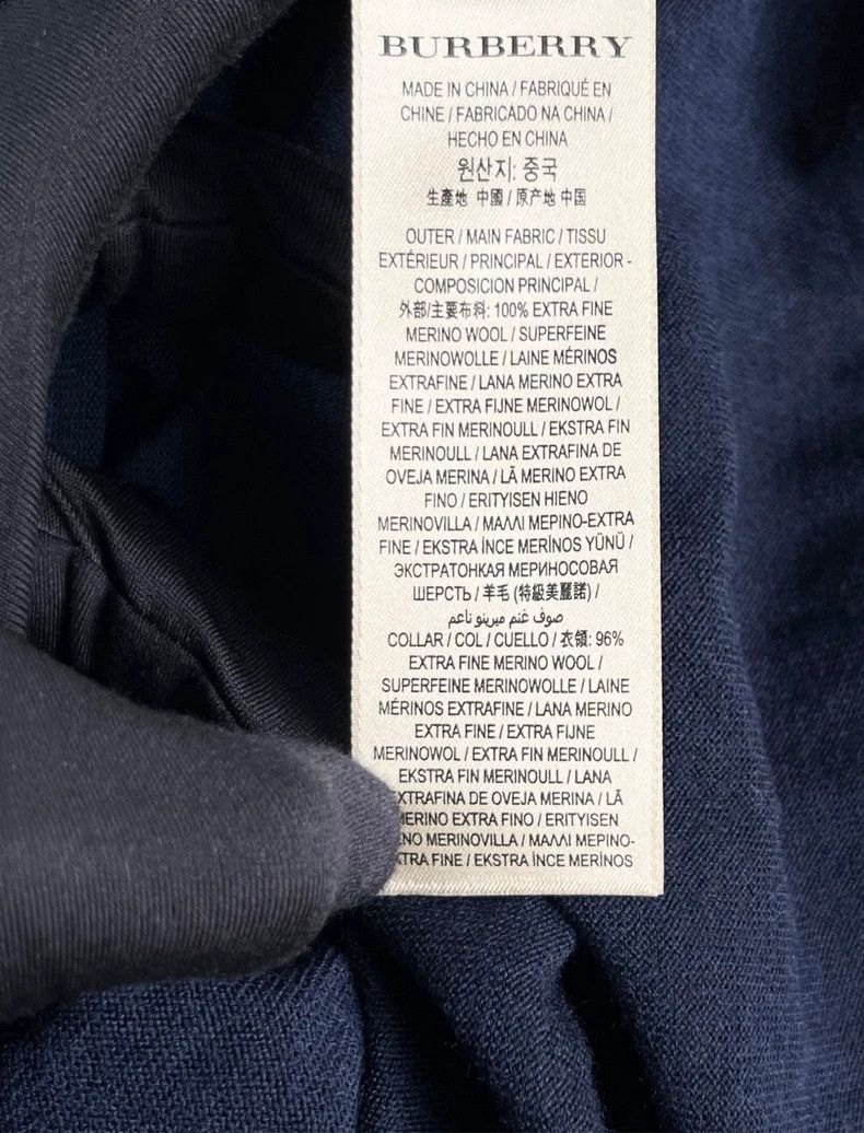 Burberry Burberry Dark Blue Side Panel Knit Sweater-yf Size US S / EU 44-46 / 1 - 3 Thumbnail