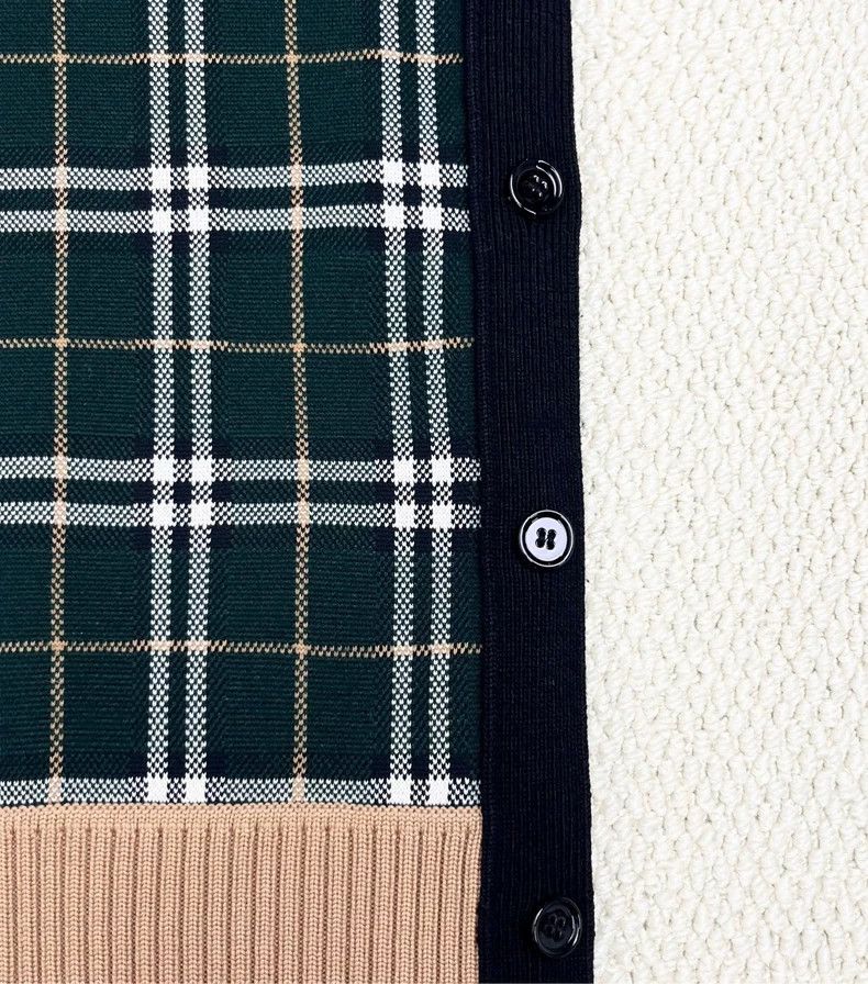 Burberry Burberry Color Block Plaid Knit Sweater-yf Size US S / EU 44-46 / 1 - 5 Thumbnail