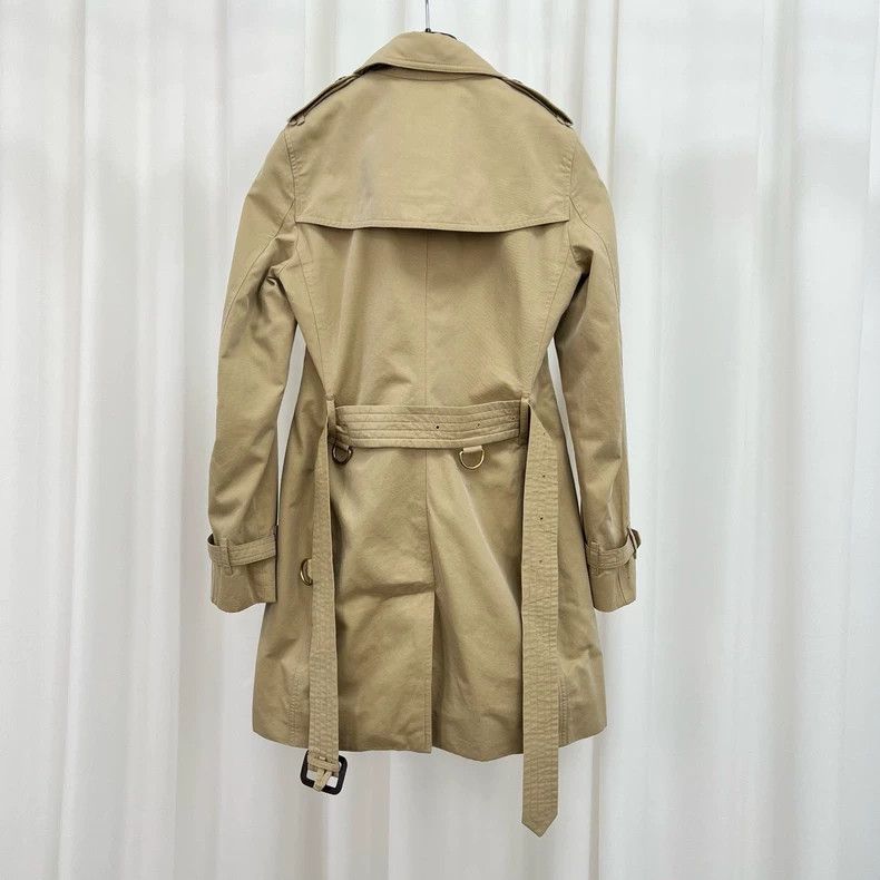 Burberry Burberry Kensington Trench Coat with Check Lining-yf Size US XXS / EU 40 - 2 Thumbnail