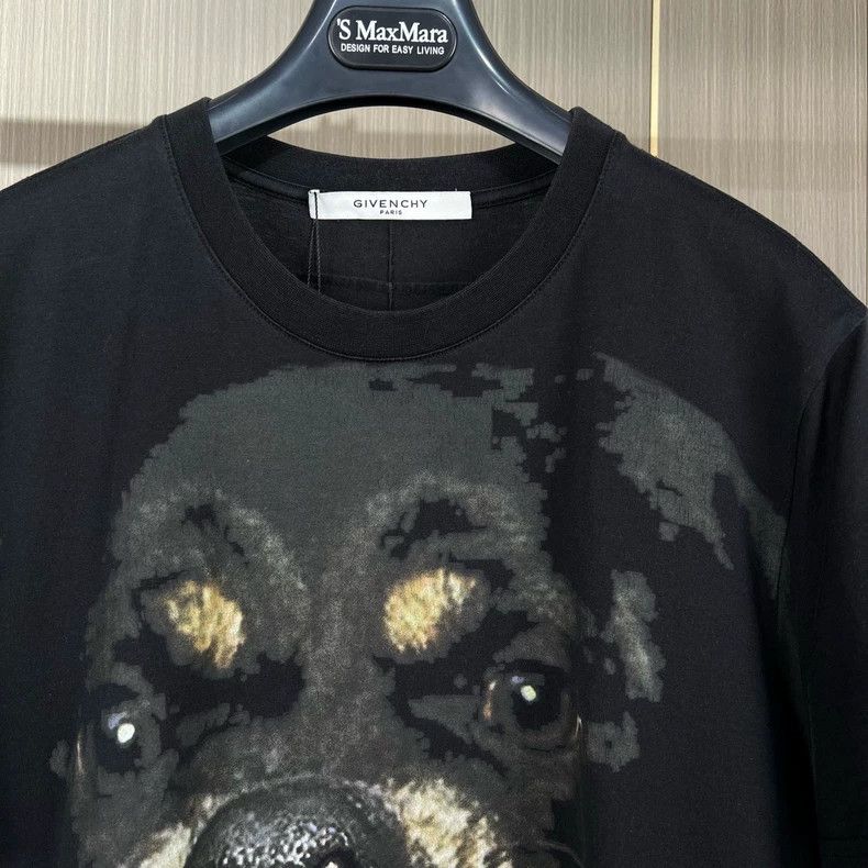 Givenchy Dog Print Short Sleeve T-Shirt-yf