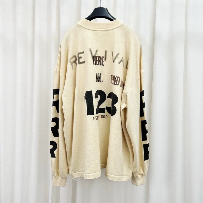 Fear of God Fear Of God x RRR123 Letter Print Sweatshirt-yf Size US M / EU 48-50 / 2 - 2 Thumbnail