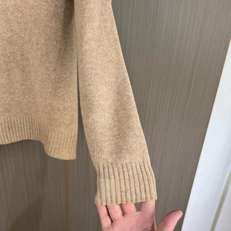 Burberry Burberry Half-Zip Embroidered Wool Sweater-yf Size US M / EU 48-50 / 2 - 4 Thumbnail